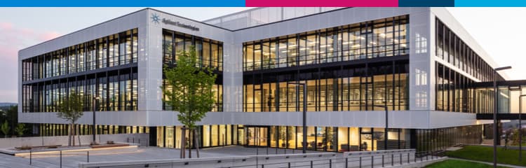 Exterior view of an Agilent building